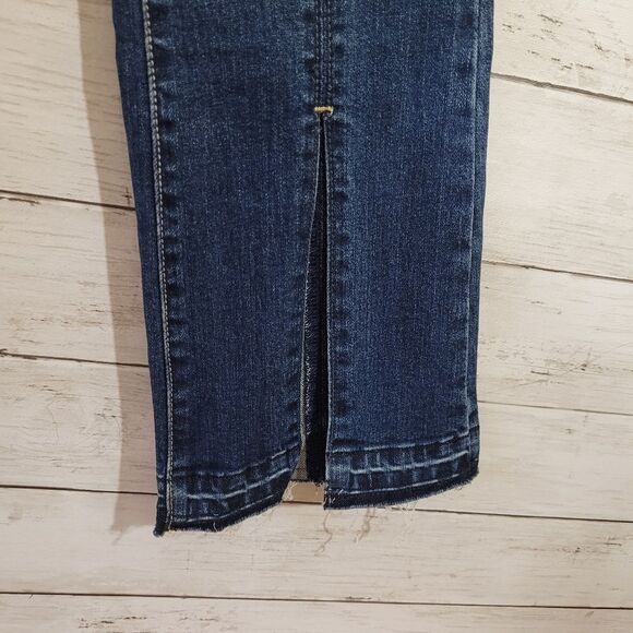 Boutique Brand Litz Women's Split Hem Cropped Jeans Retro 90s Style Size 25 - Picture 3 of 11